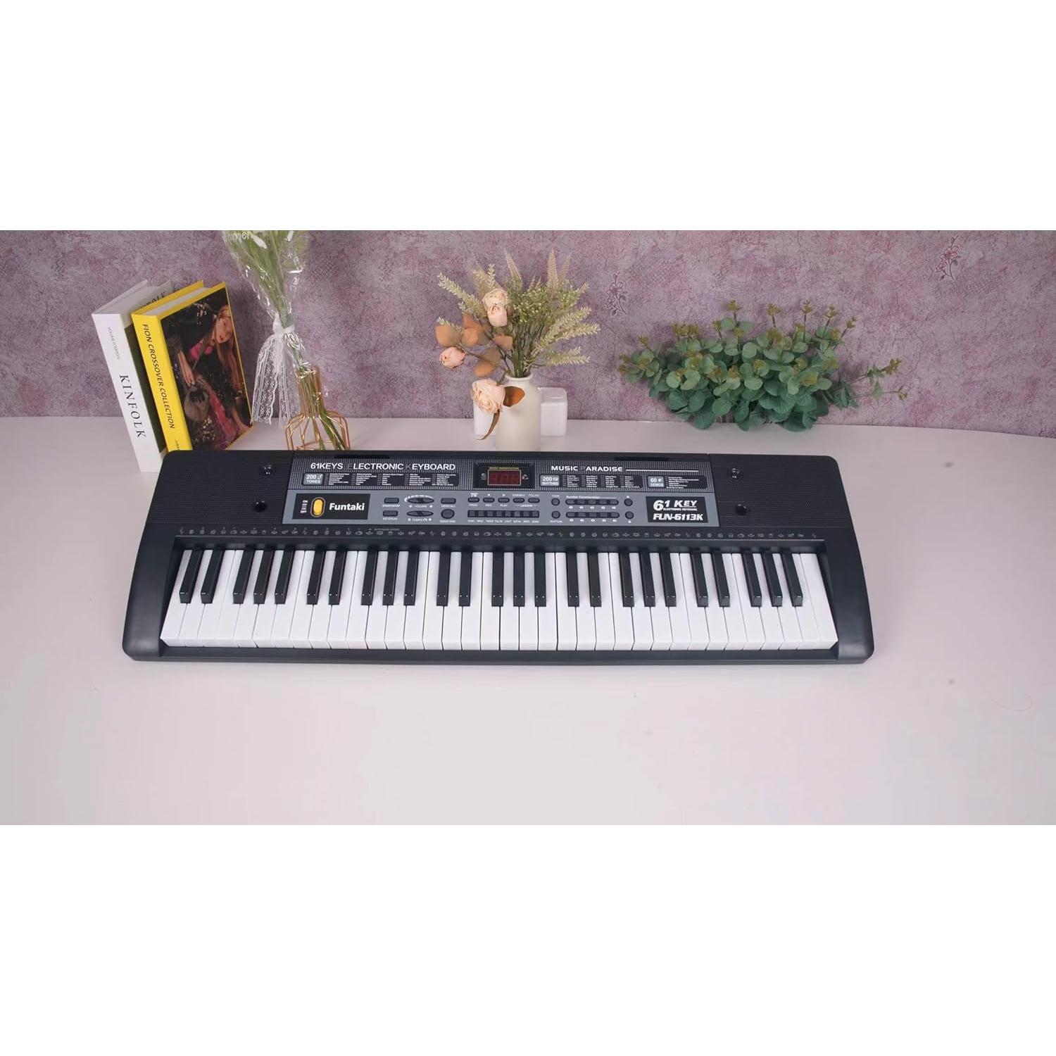 Teclado Electrónico Funtaki FUN-6113K 61 Teclas Iluminadas