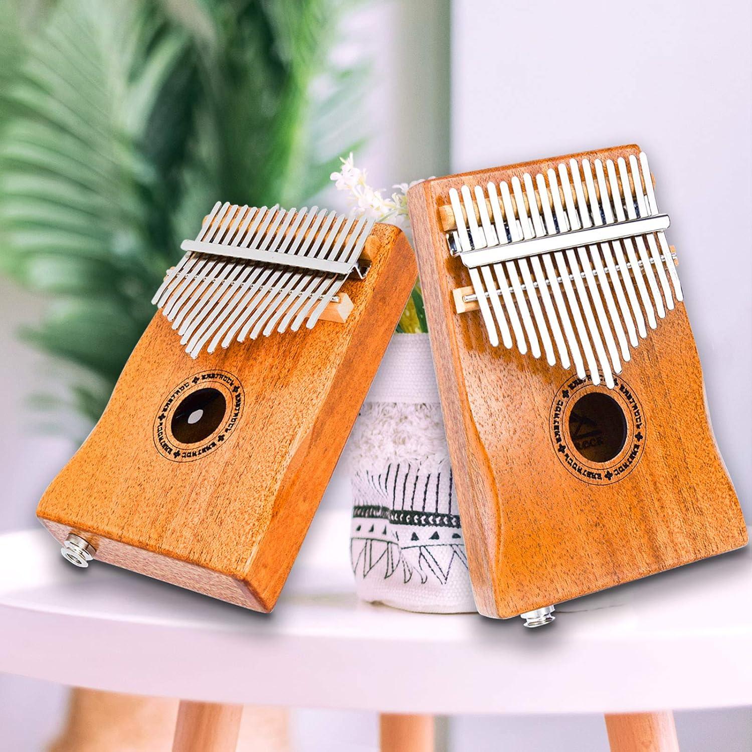 Kalimba Eléctrica EASTROCK 17 Teclas Caoba con Pickup