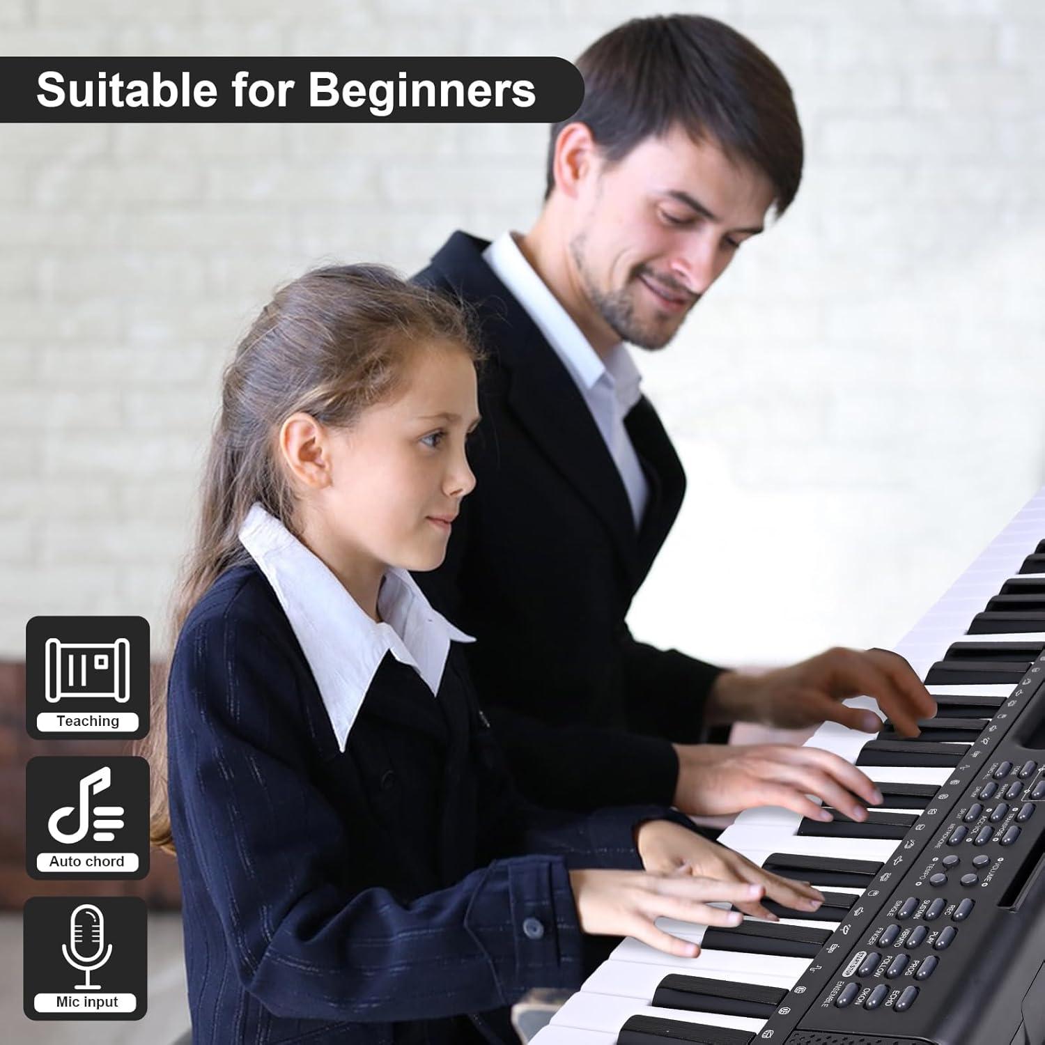 Teclado Electrónico Musoner RM-Musoner-61 con Micrófono