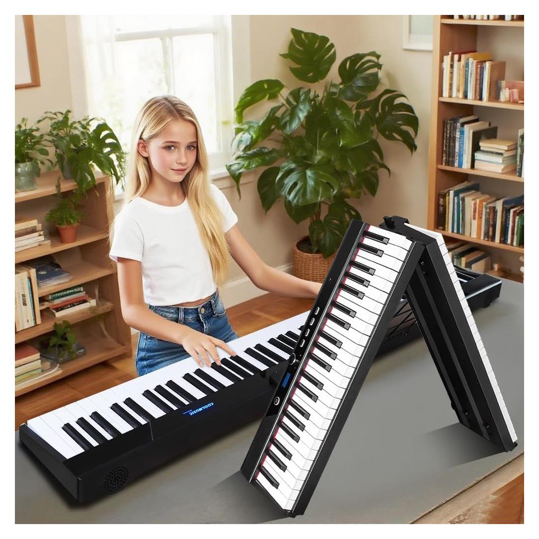Piano Digital Portátil Coolmusic KD88 - 88 Teclas Semipesadas