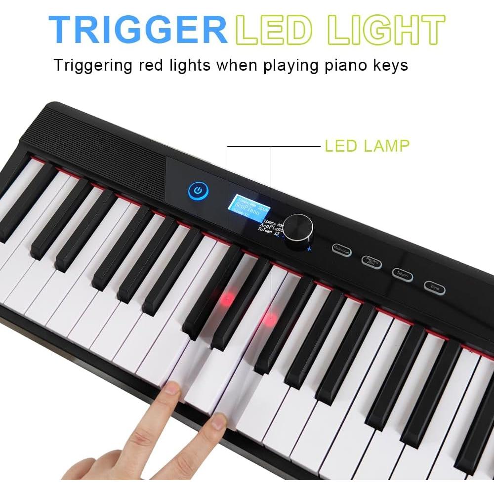 Piano Digital Portátil Coolmusic KD88 - 88 Teclas Semipesadas