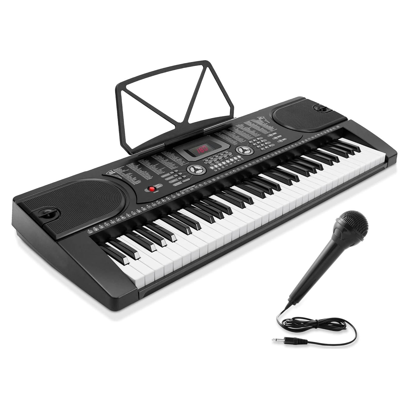 Teclado Electrónico Portátil Genérico 61 Teclas Negro