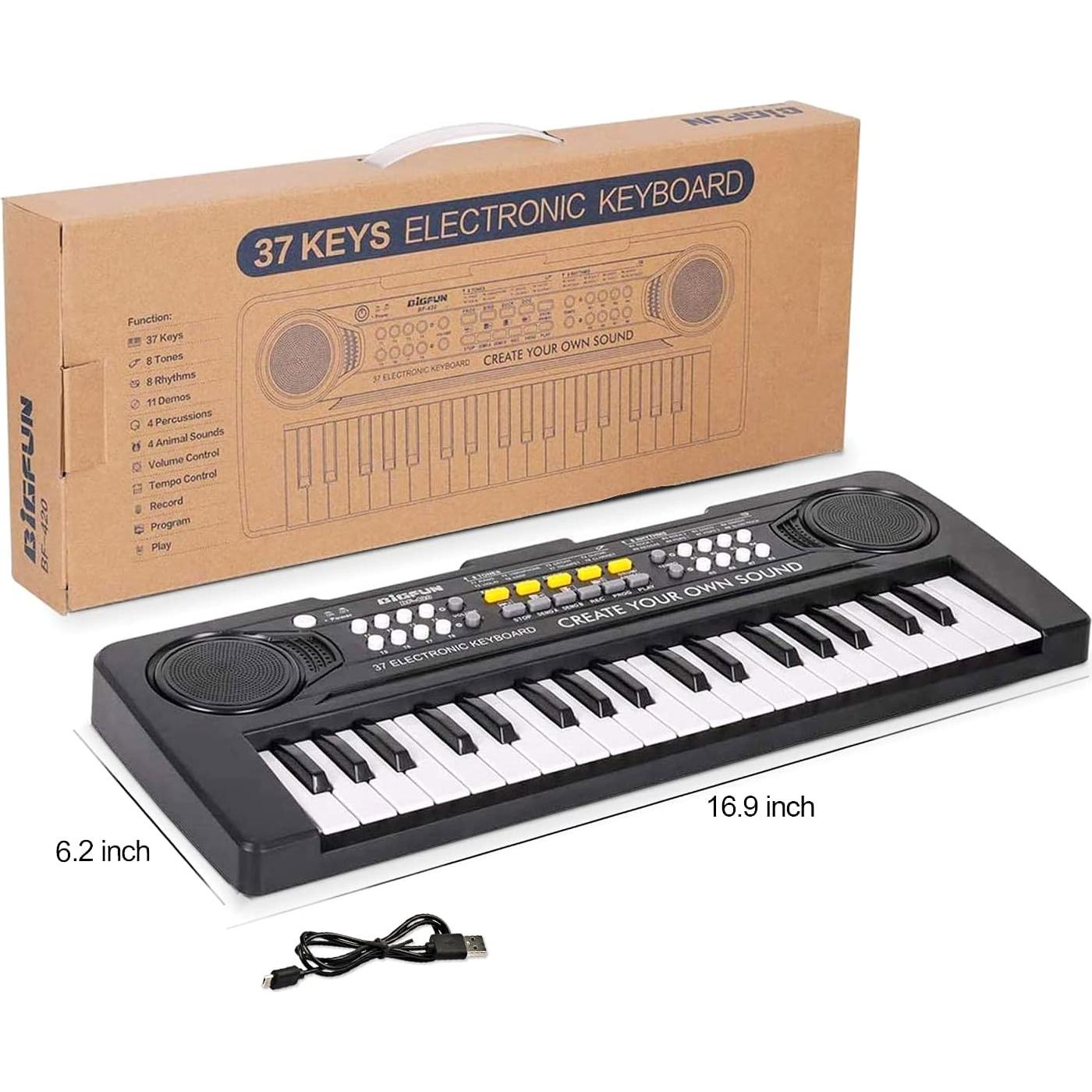 Piano Electrónico Portátil 37 Teclas PerfectLife para Niños