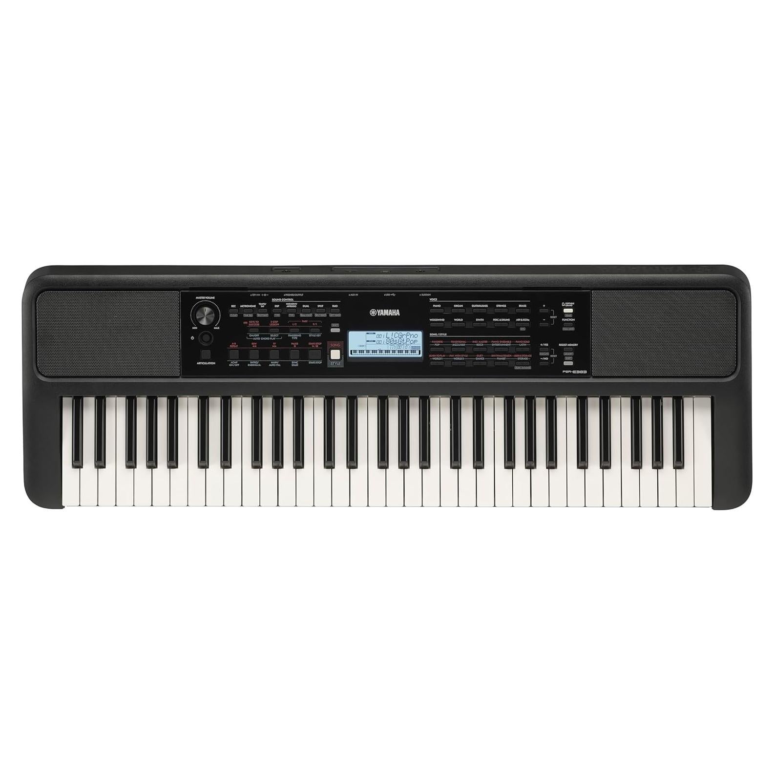 Teclado Portátil Yamaha PSR-E383 61 Teclas Sensibles al Tacto