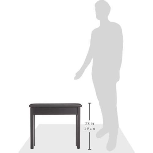 Banco de Piano Acolchado Yamaha BB1 - Madera Negra