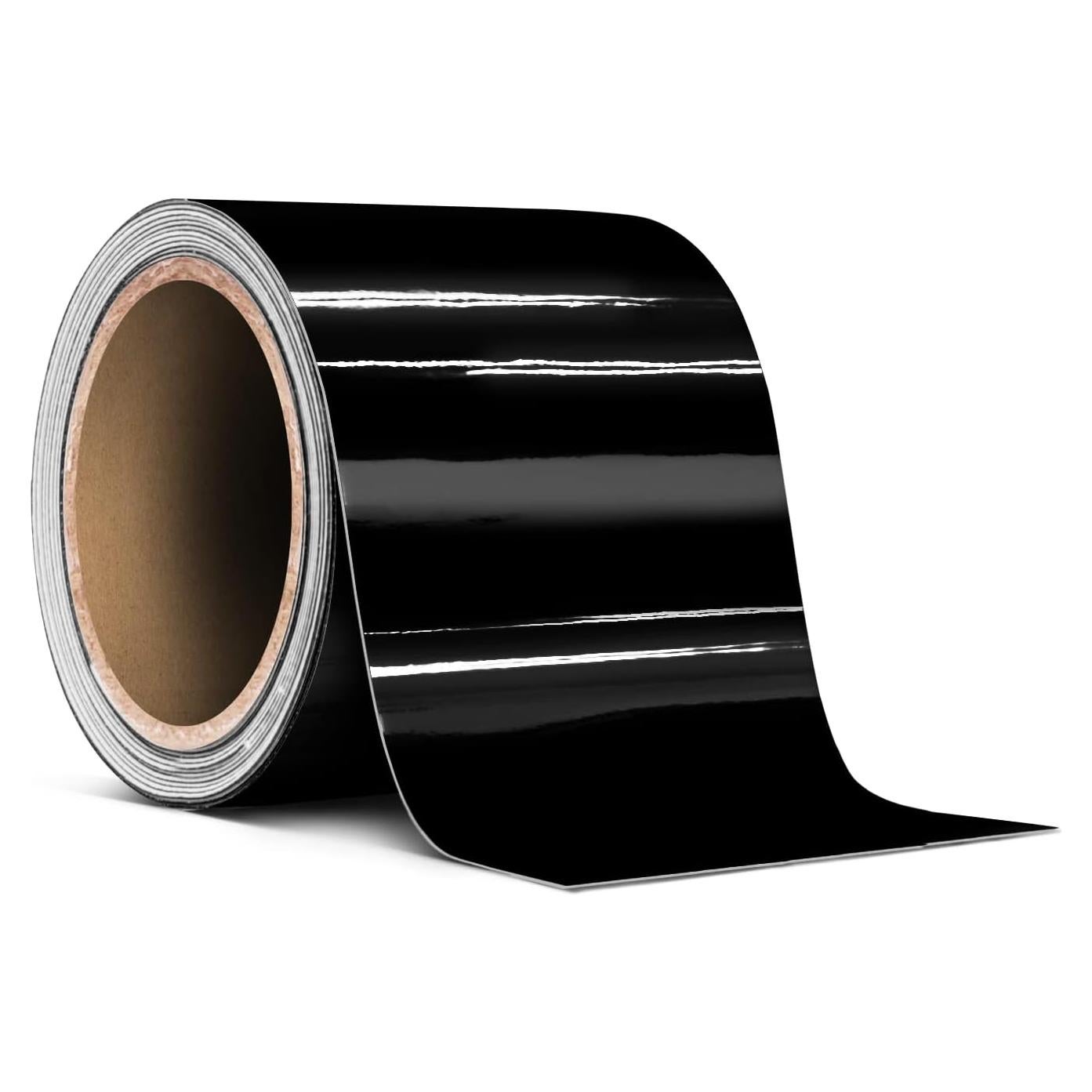 Cinta Adhesiva Vinilo Brillante VViViD 3" x 6.1m Negro Piano