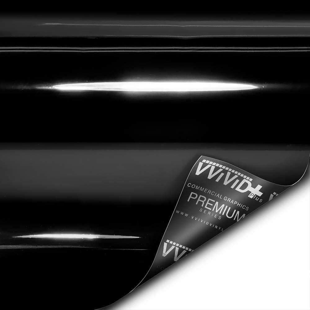 Cinta Adhesiva Vinilo Brillante VViViD 3" x 6.1m Negro Piano