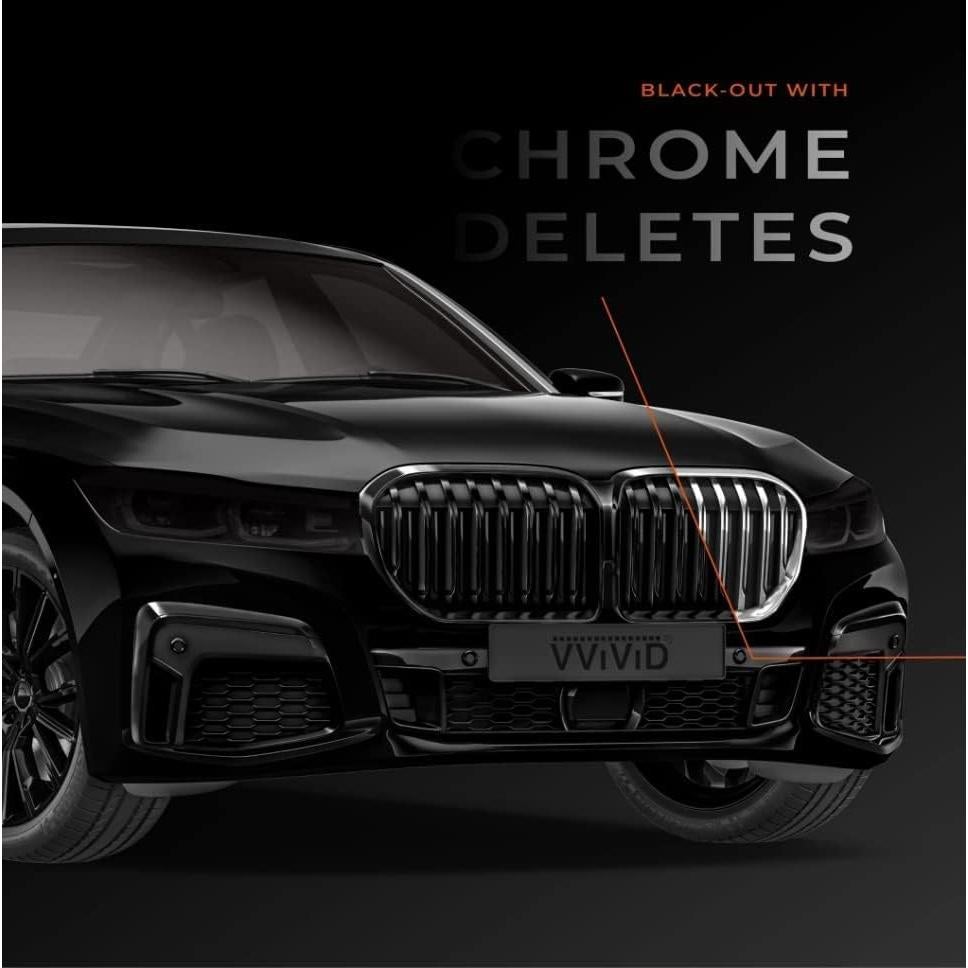 Cinta Adhesiva Vinilo Brillante VViViD 3" x 6.1m Negro Piano