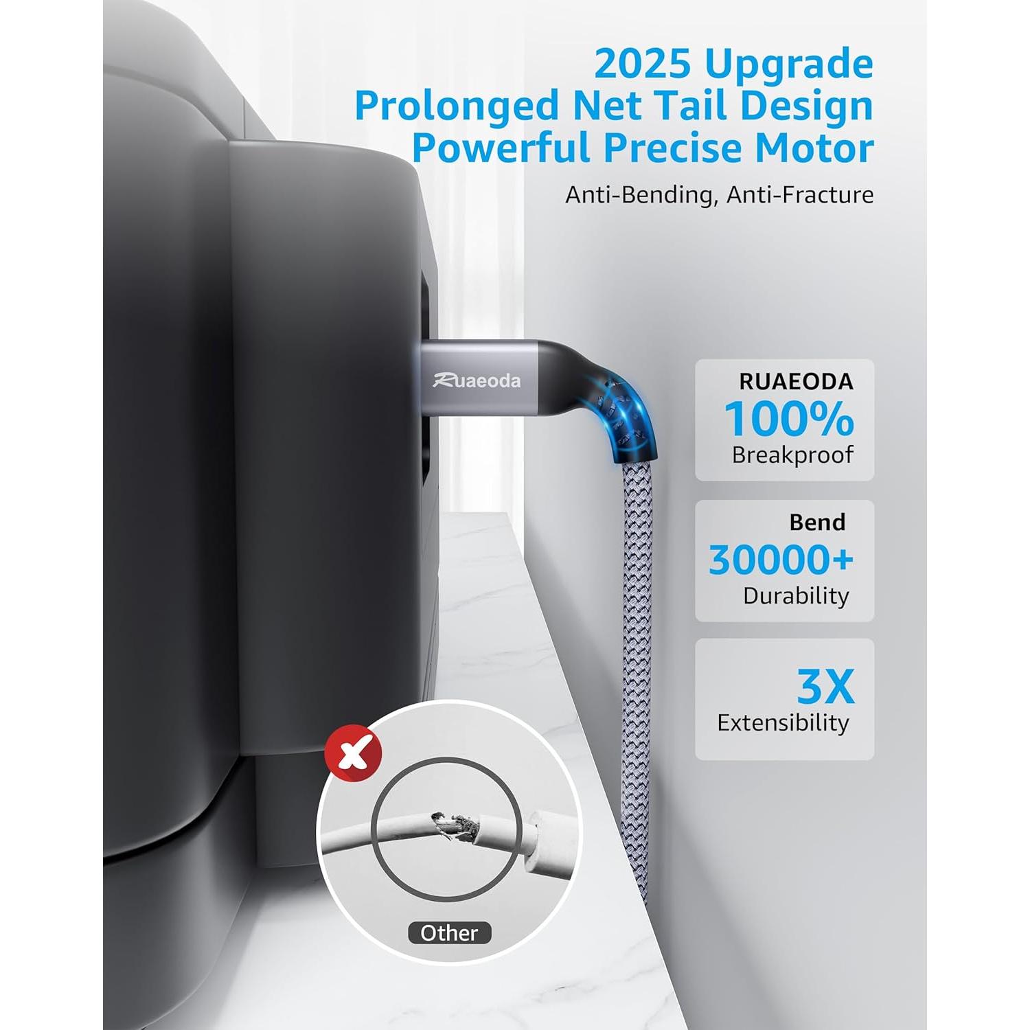 Cable USB C a B 1.83 m Ruaeoda para impresora y escáner