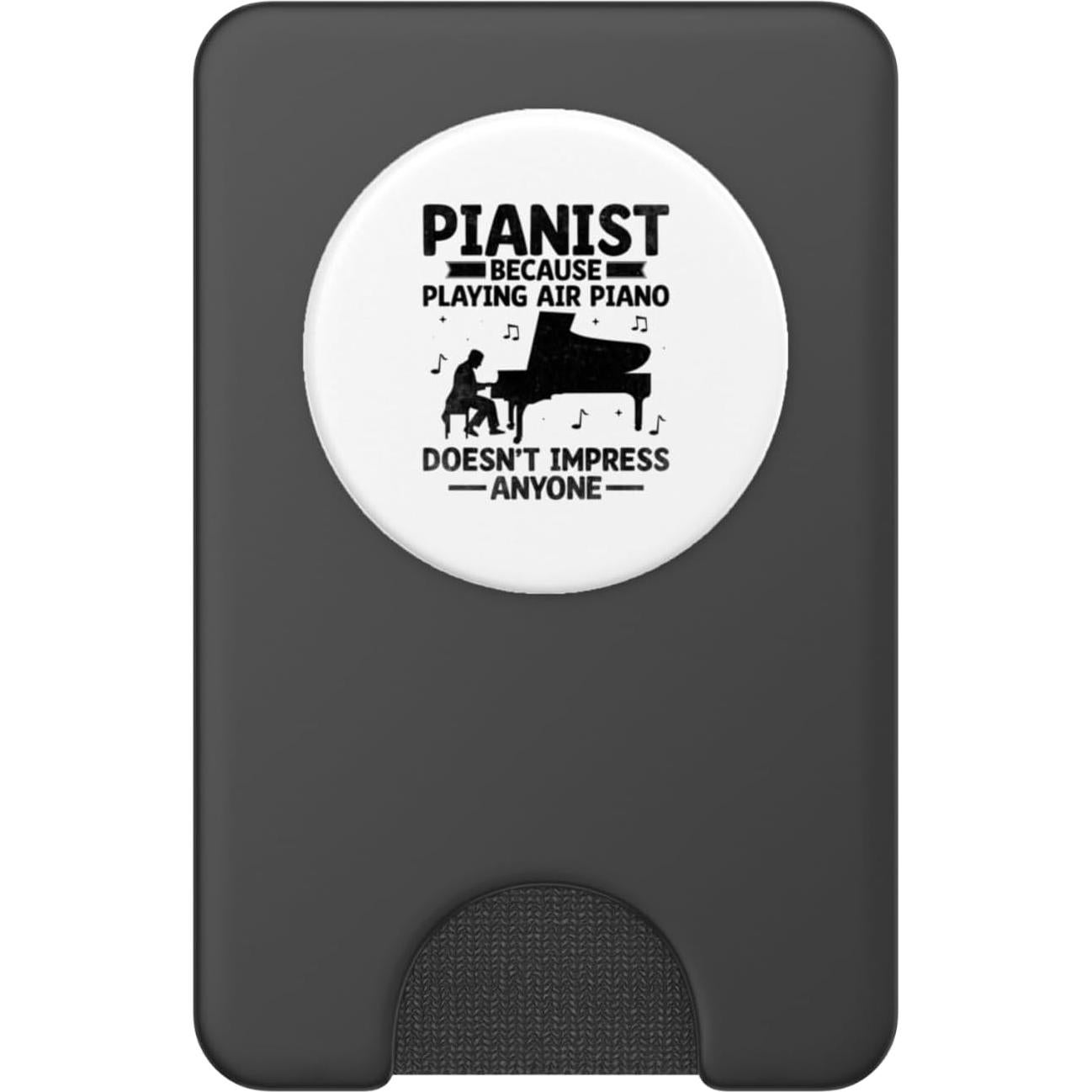 PopWallet Magnético PopSockets para MagSafe - Pianista Negro