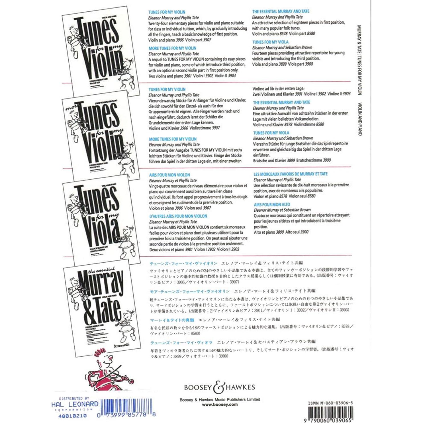 Airs pour mon Violon: violin and piano.