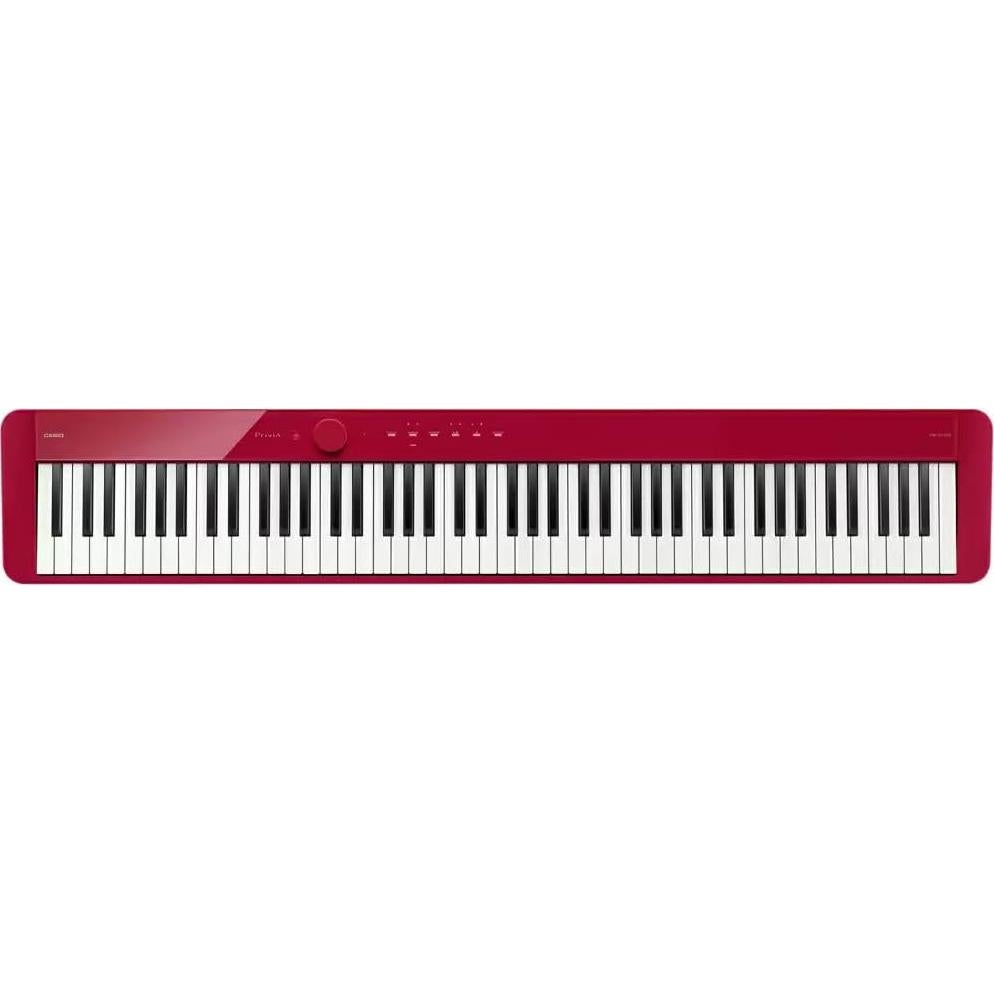 Piano Digital Casio Privia PX-S1100 Rojo con Accesorios