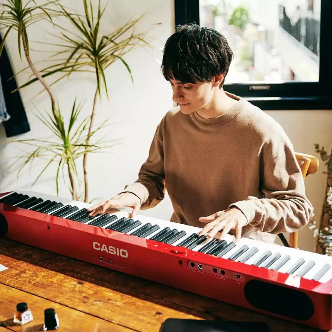 Piano Digital Casio Privia PX-S1100 Rojo con Accesorios