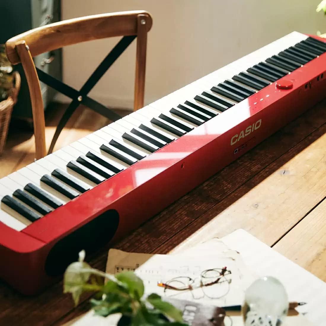 Piano Digital Casio Privia PX-S1100 Rojo con Accesorios