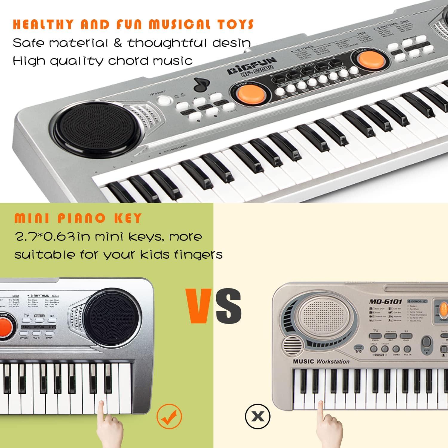 Teclado Piano Electrónico Raimy 49 Teclas para Niños 3-9 Años