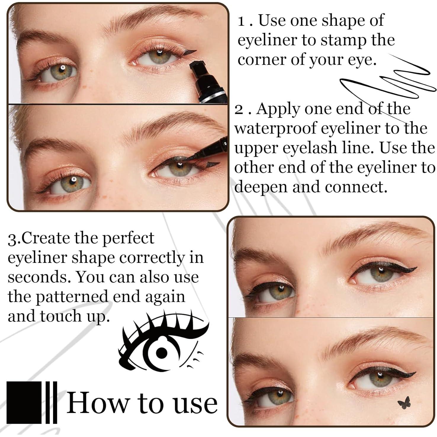 Sello de Delineador de Ojos Doble Cara XMXueMei - 5 Piezas