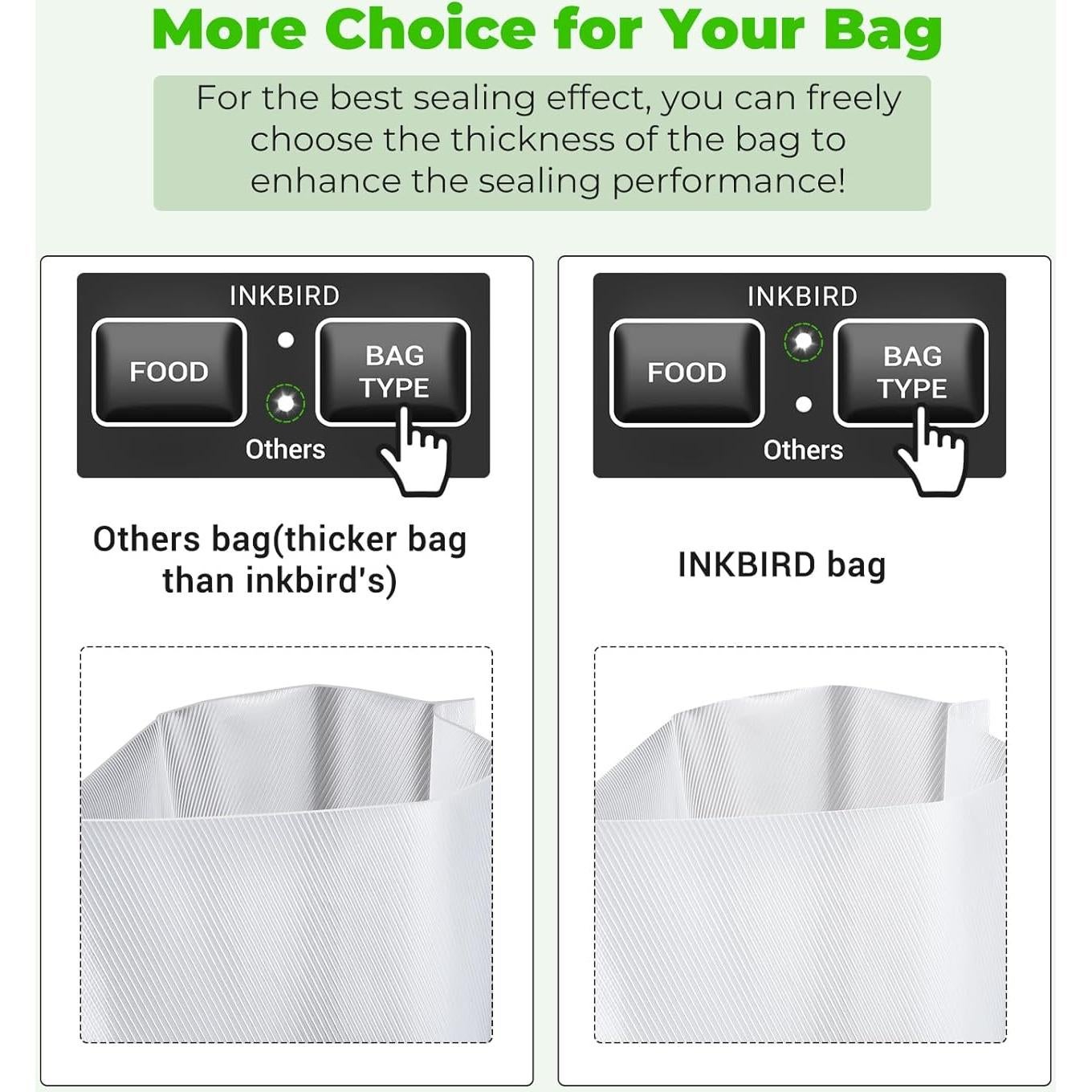 Selladora al Vacío Inkbird INK-VS05 130W Compacta con Cortador