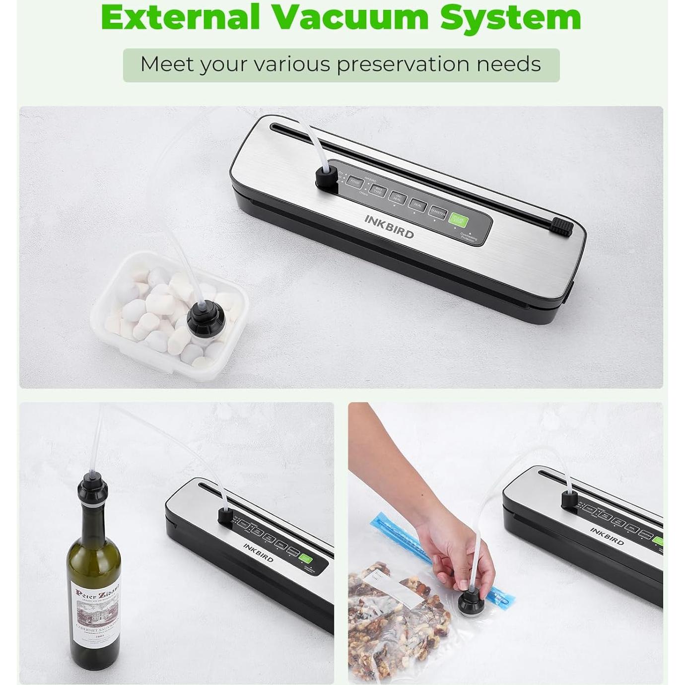 Selladora al Vacío Inkbird INK-VS05 130W Compacta con Cortador