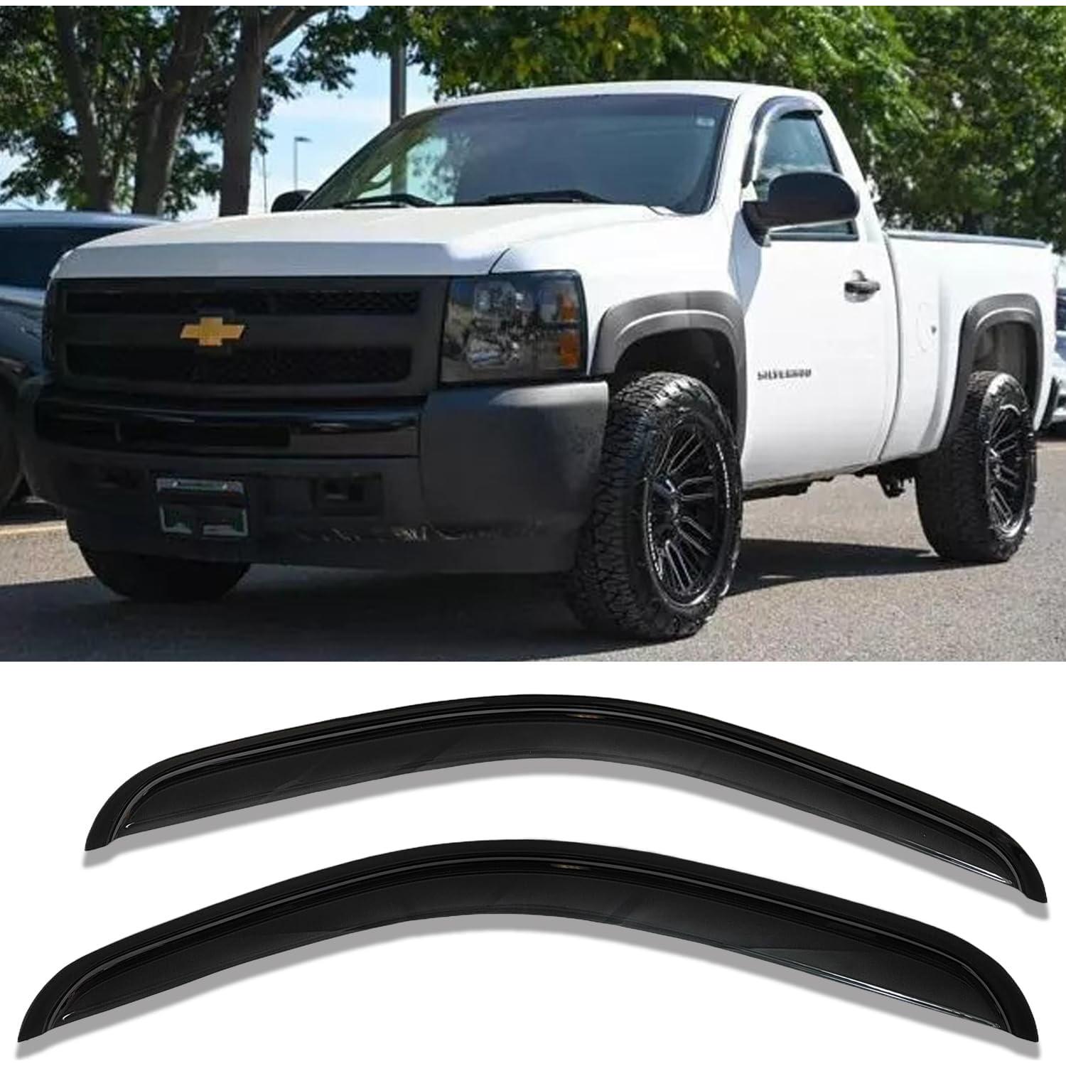 Viseras de Ventana Lateral Darodcar 2pcs para Silverado/Sierra