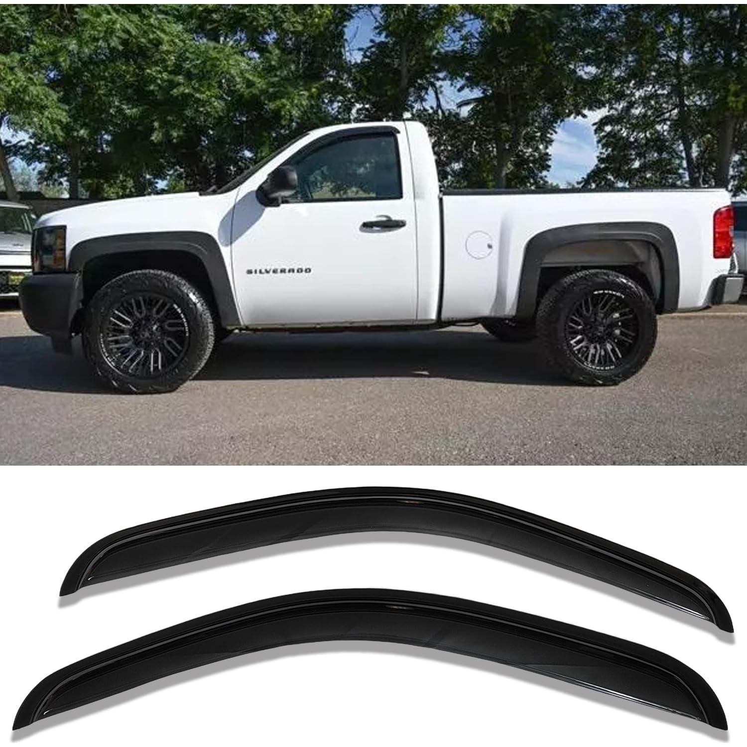 Viseras de Ventana Lateral Darodcar 2pcs para Silverado/Sierra