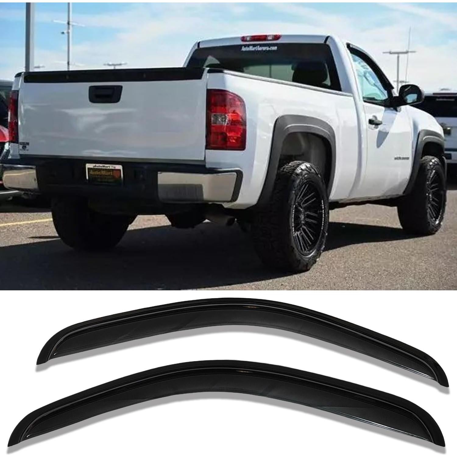 Viseras de Ventana Lateral Darodcar 2pcs para Silverado/Sierra