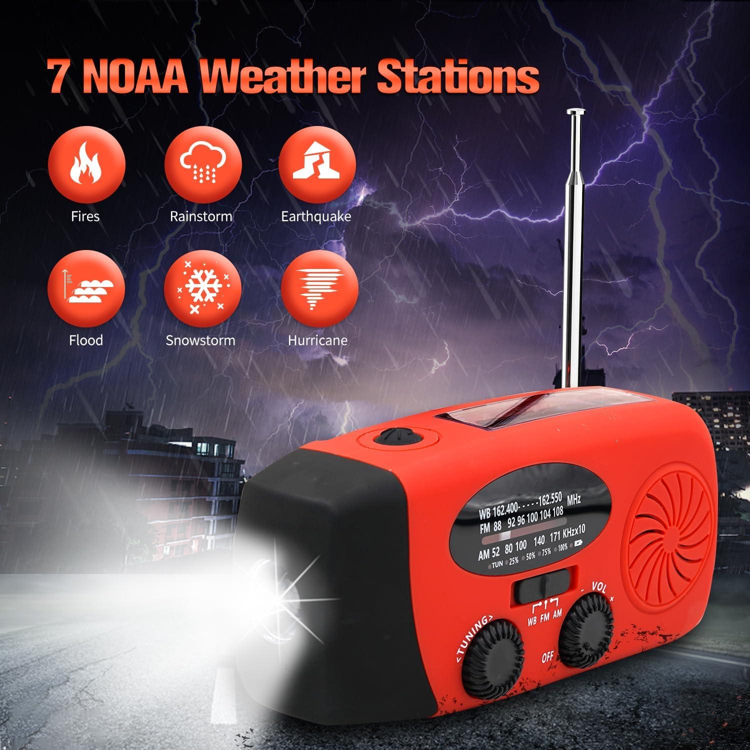 Radio de Emergencia Meteorológica iRonsnow ALERTSYNC 5000mAh