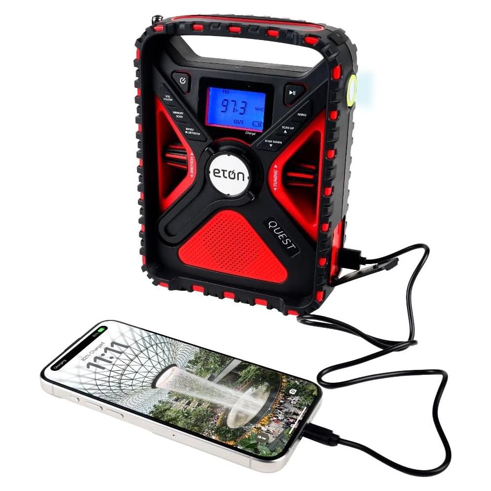 Radio Meteorológica Eton Quest con Manivela y Bluetooth