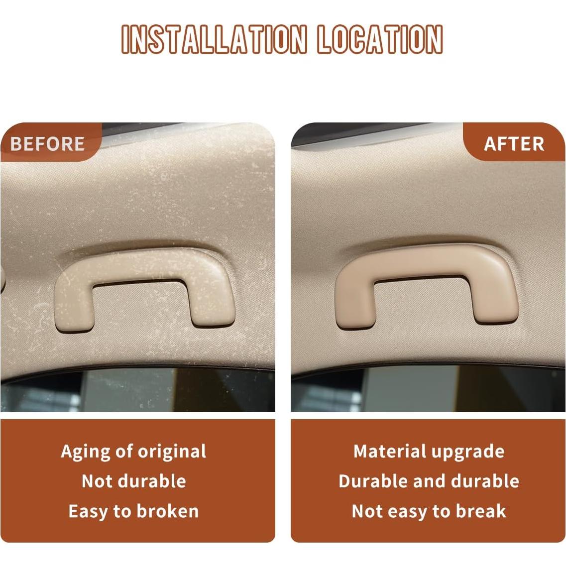 Mango de Agarre para Techo Toyota PAIMOHO Marrón Grisáceo