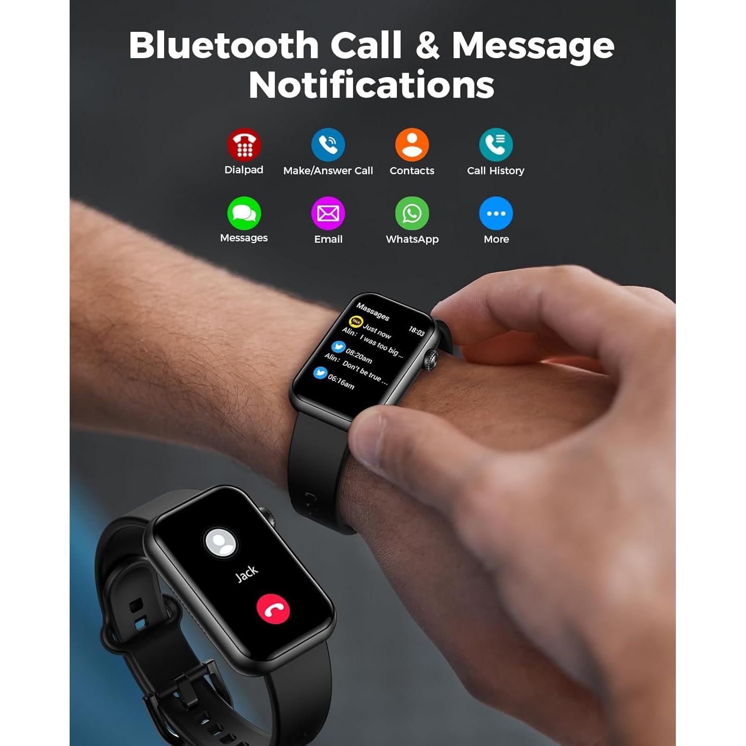 Reloj Inteligente EGQINR con Llamadas y Monitoreo de Salud