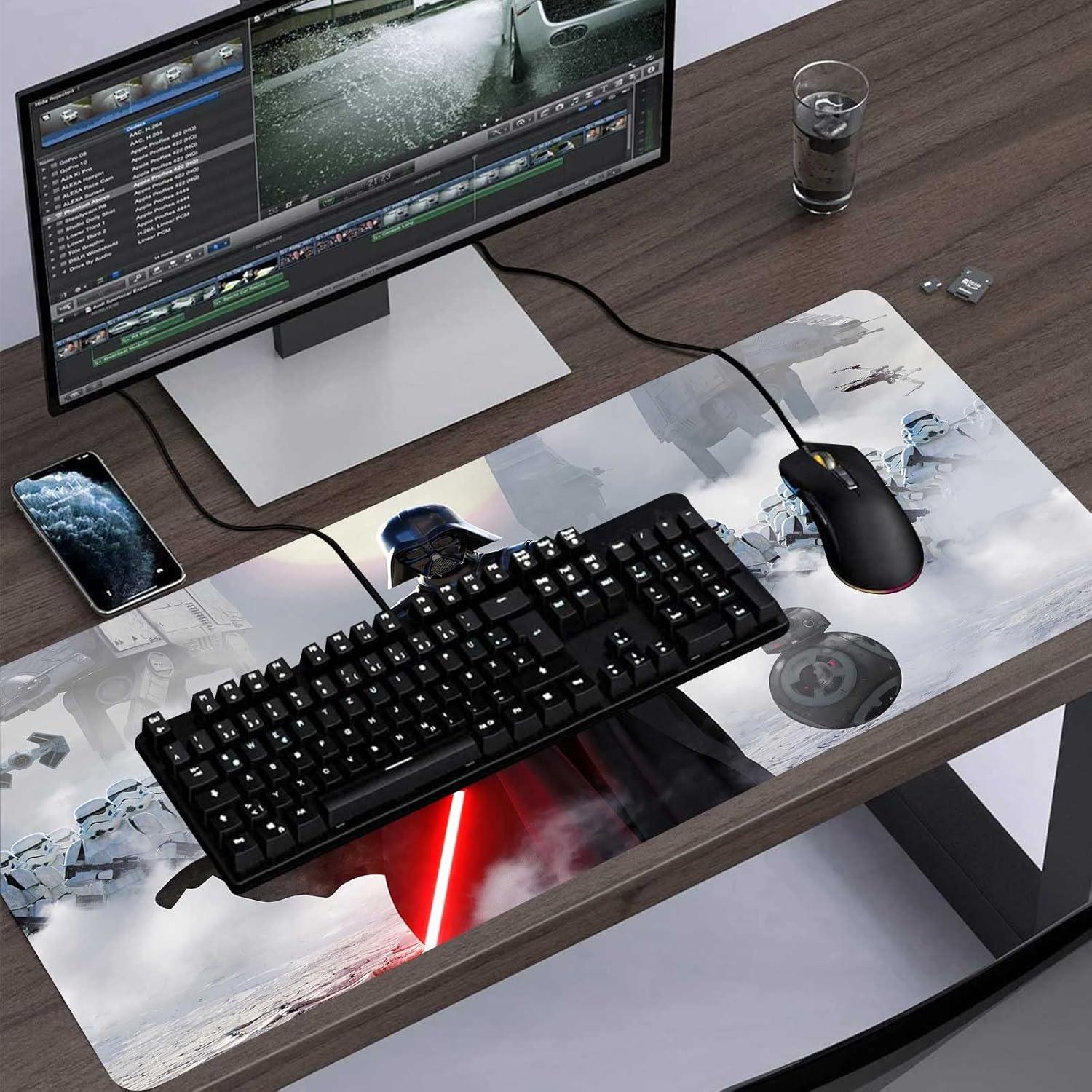 Alfombrilla de Ratón Gaming Grande GZESZT 80x40 cm Antideslizante