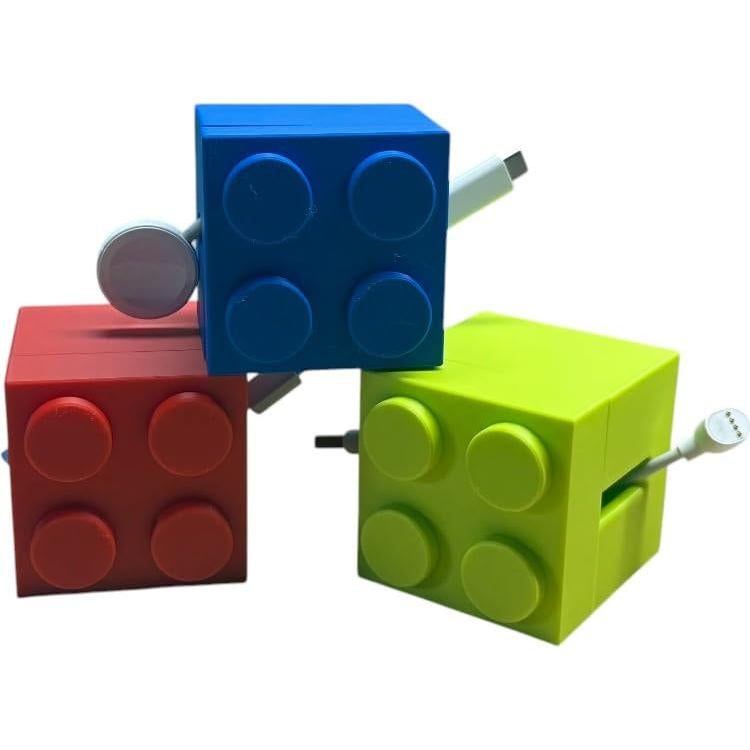 Organizador de Cables en Cubo Negro Pequeño - Enrollador Práctico