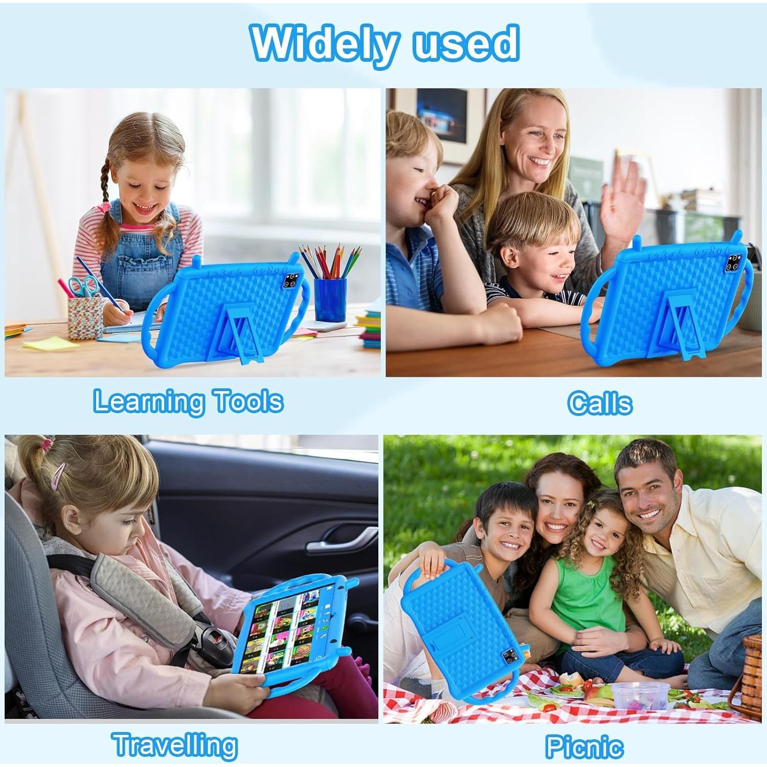 Tableta Semeakoko 10.1" Android 14 Niños 10GB RAM 64GB