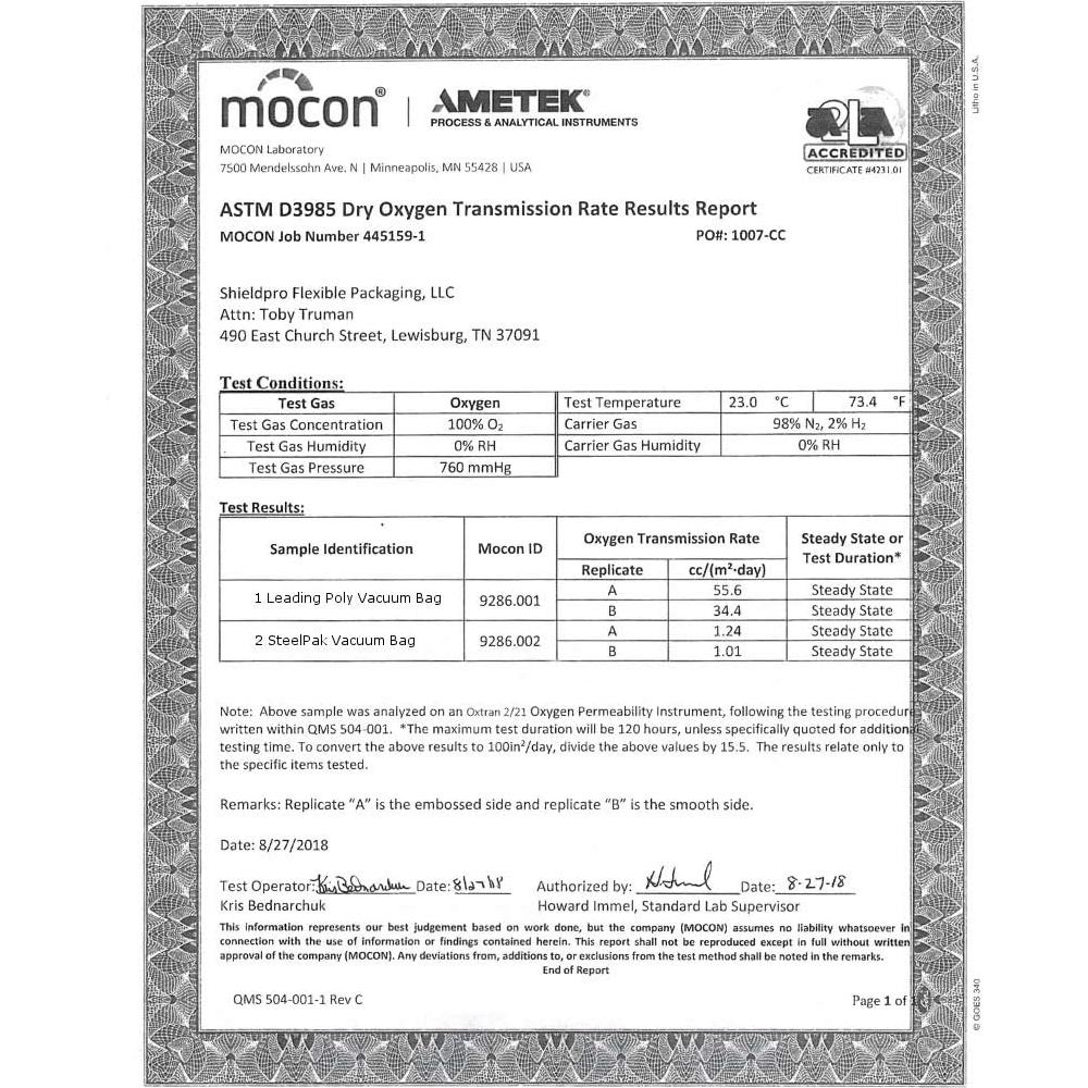 Bolsas de Sellado al Vacío Mylar 6x10" SteelPak - 50 Unidades