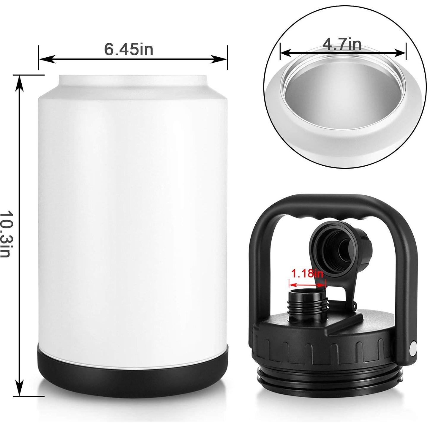 Jarra de Agua Aislada Sursip 128 Oz Acero Inoxidable Verde Militar