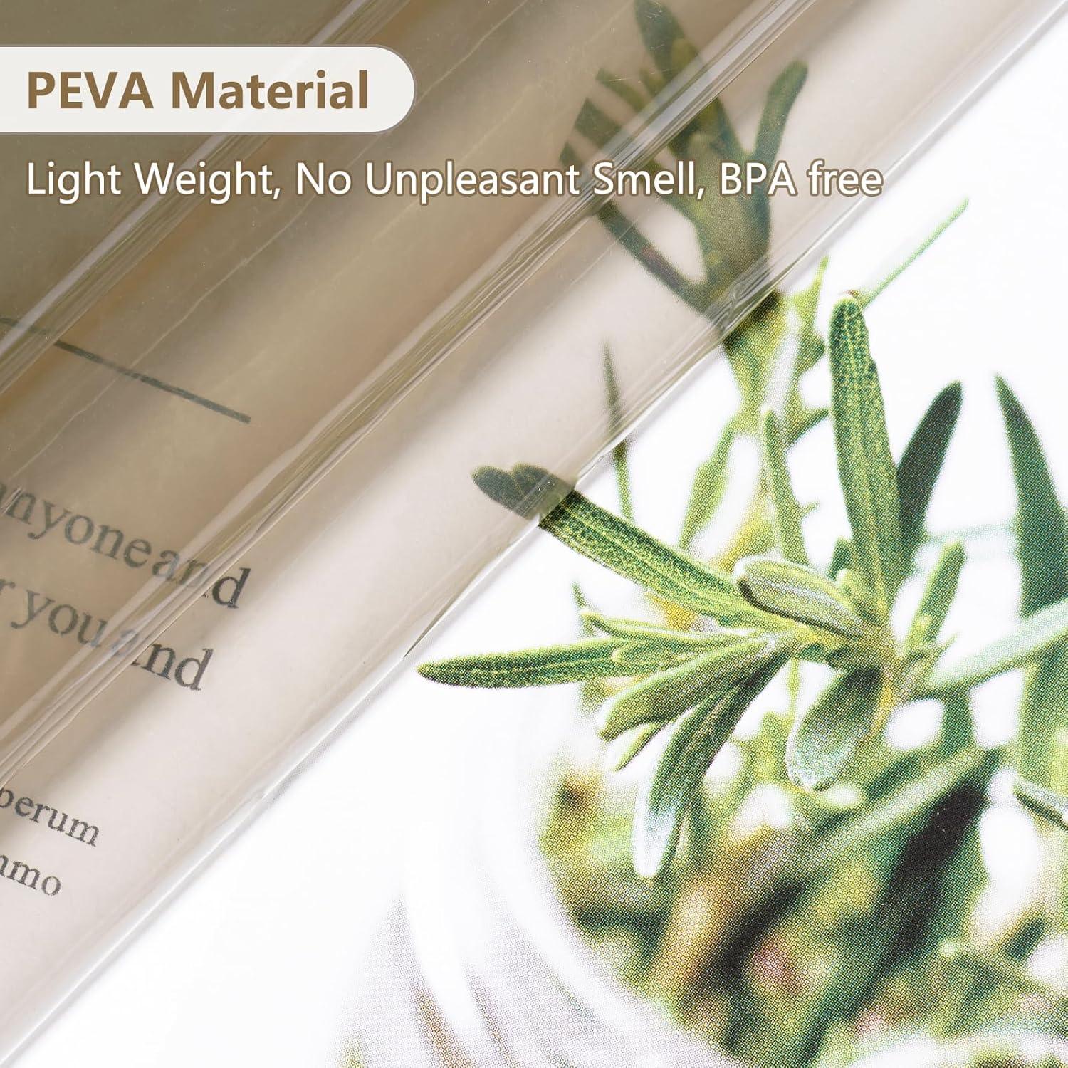 Forro de Cortina de Ducha Marrón EurCross 182.88x182.88 cm PEVA