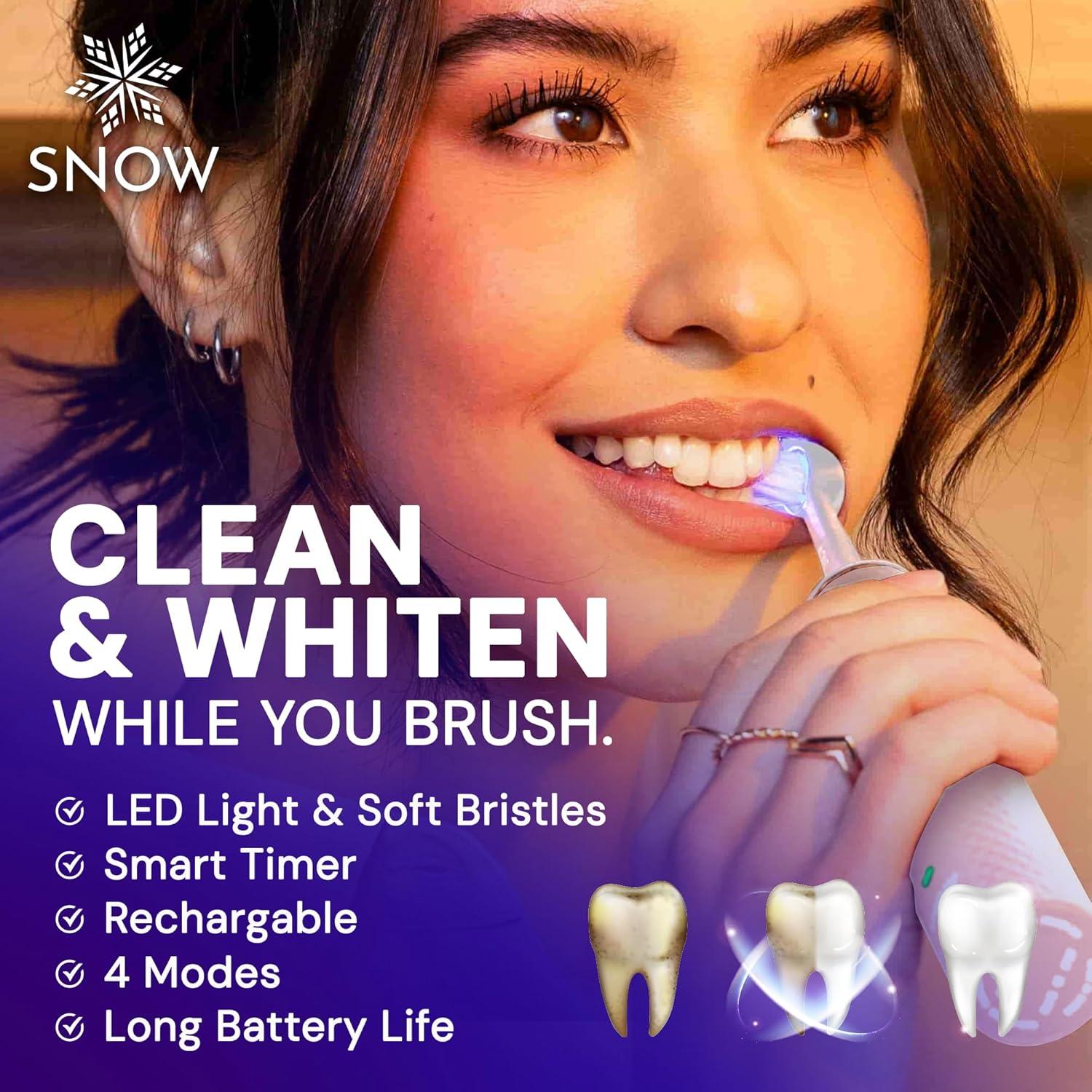 Cepillo de Dientes Eléctrico SNOW Gen 2 Rosa - Tecnología Sónica