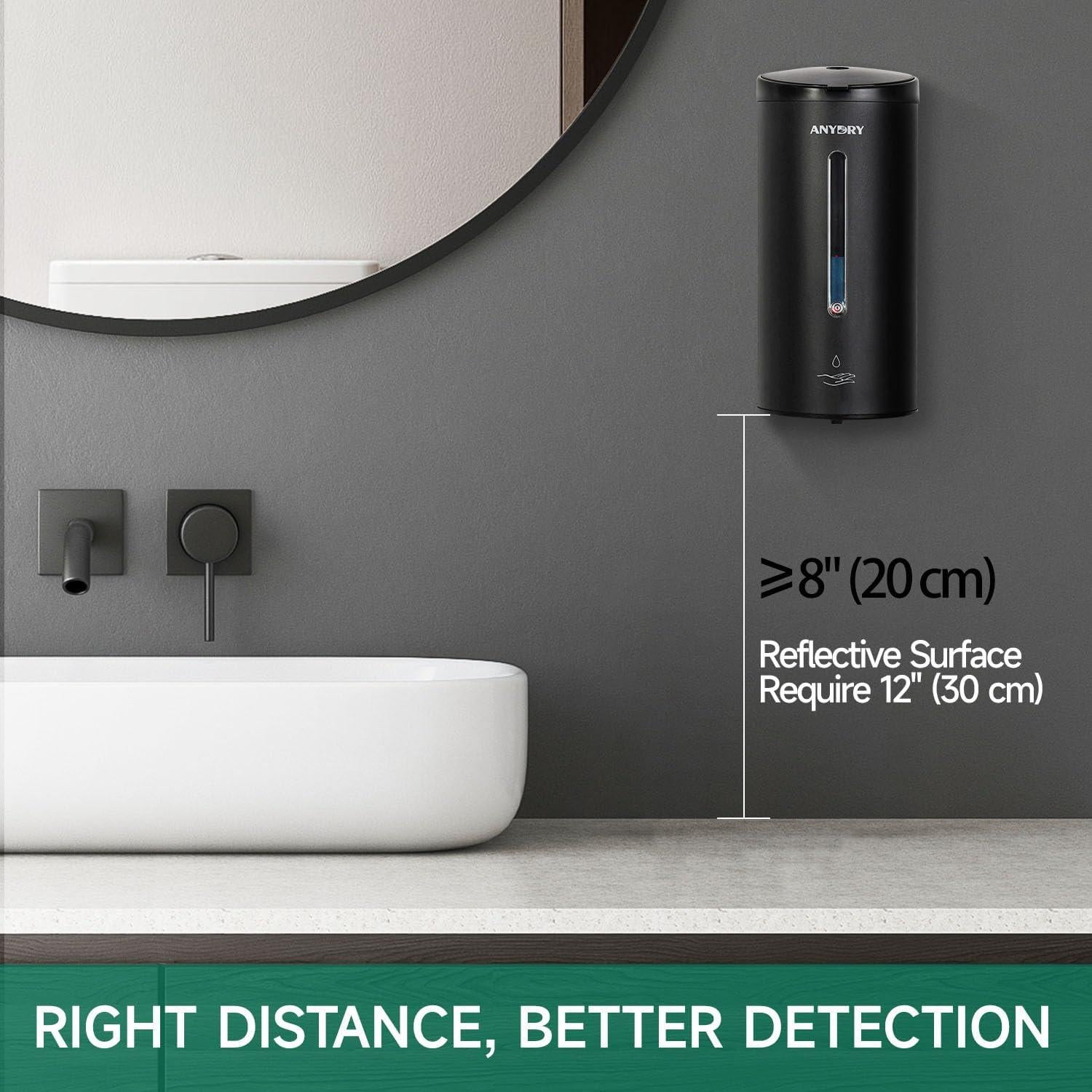 Dispensador Automático de Jabón AnyDry 739ml Montaje en Pared