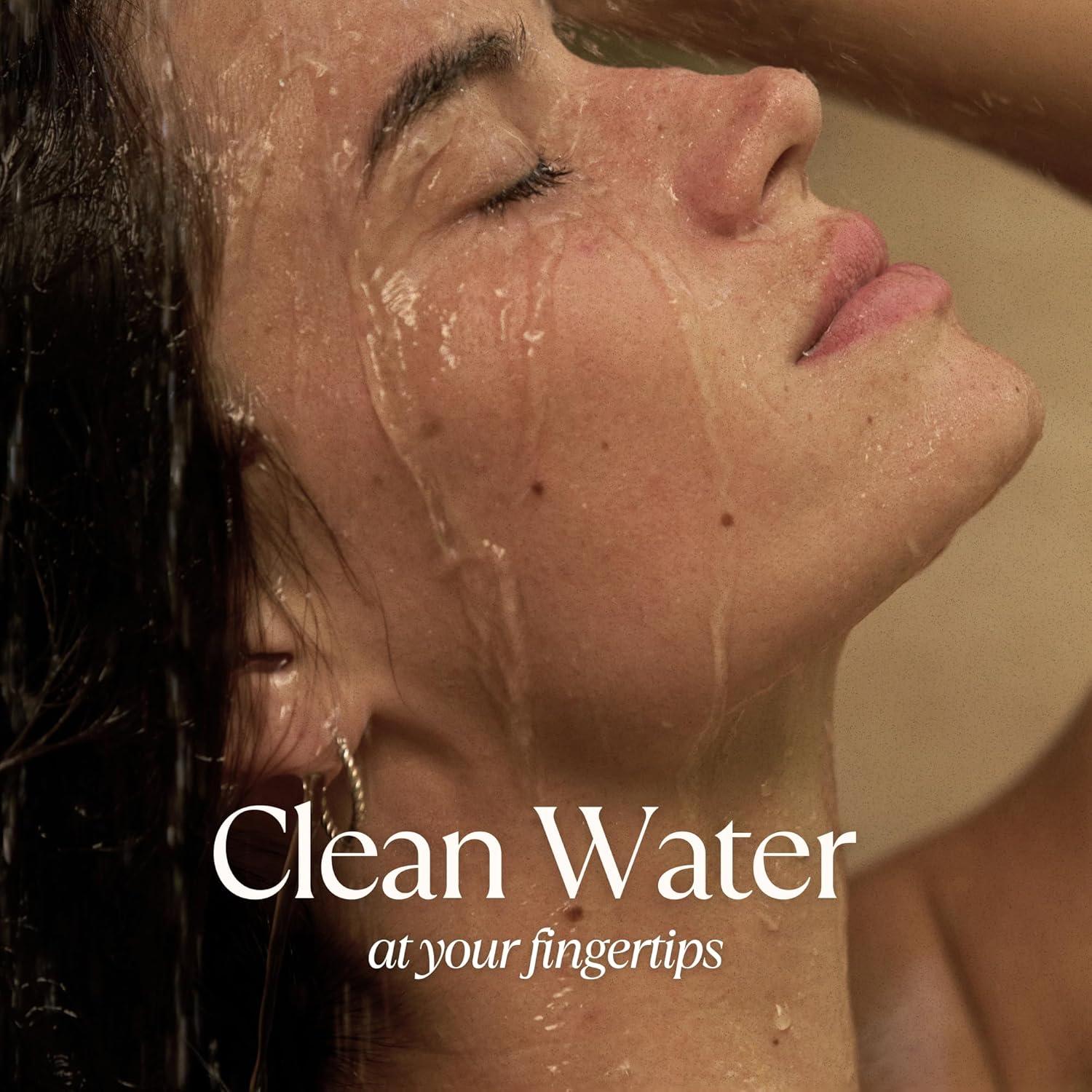 Cabezal de Ducha Filtrado NUUD Negro | Triple Filtración Cloro y Metales