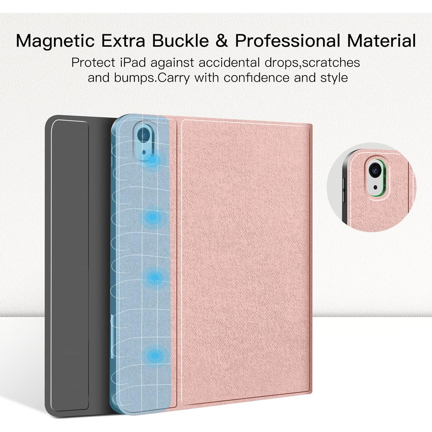 Funda con Teclado Inalámbrico JUQITECH para iPad 11" y 10.9"