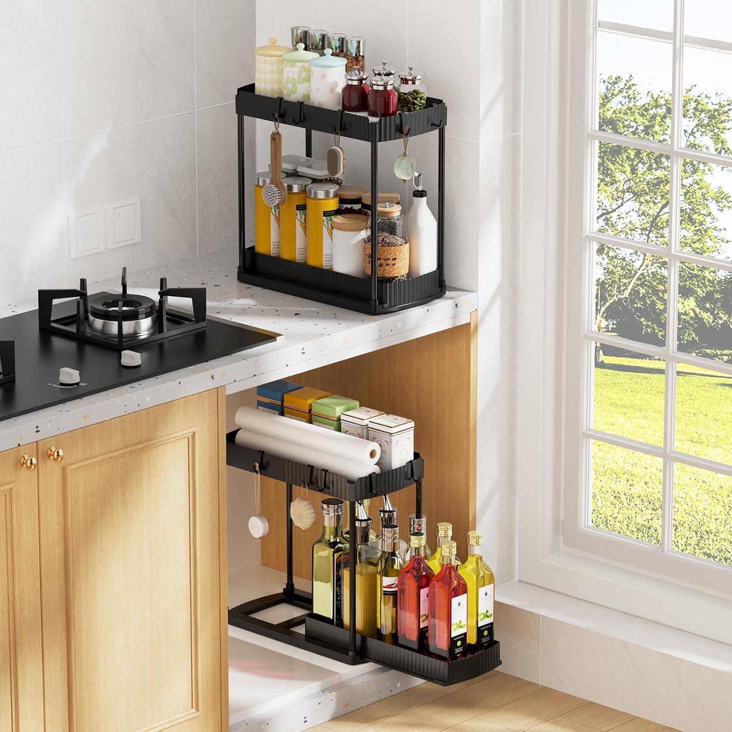 Organizador Bajo Fregadero Sthumsup 2 Niveles Expandible