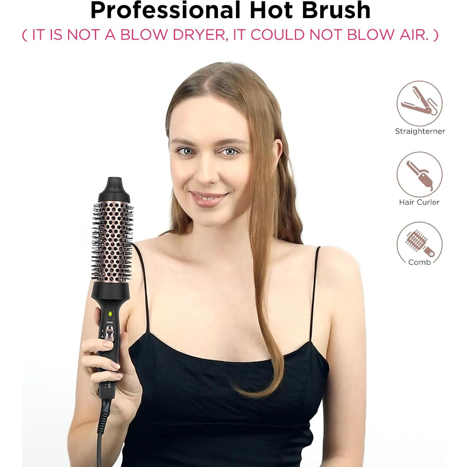 Cepillo Térmico Aima Beauty 35mm Voluminizador Negro