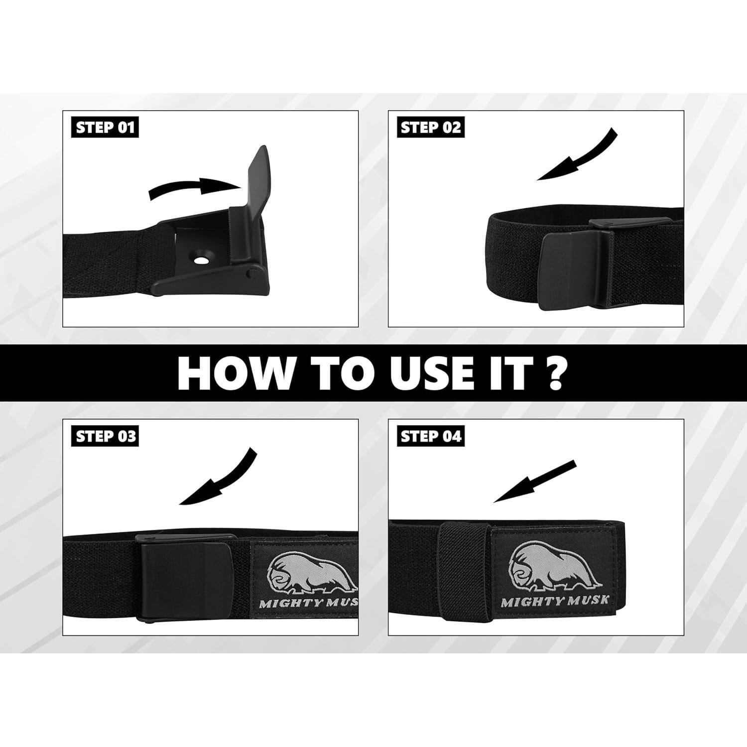 Bandas de Oclusión BFR Mighty Musk - 2 Unidades para Glúteos