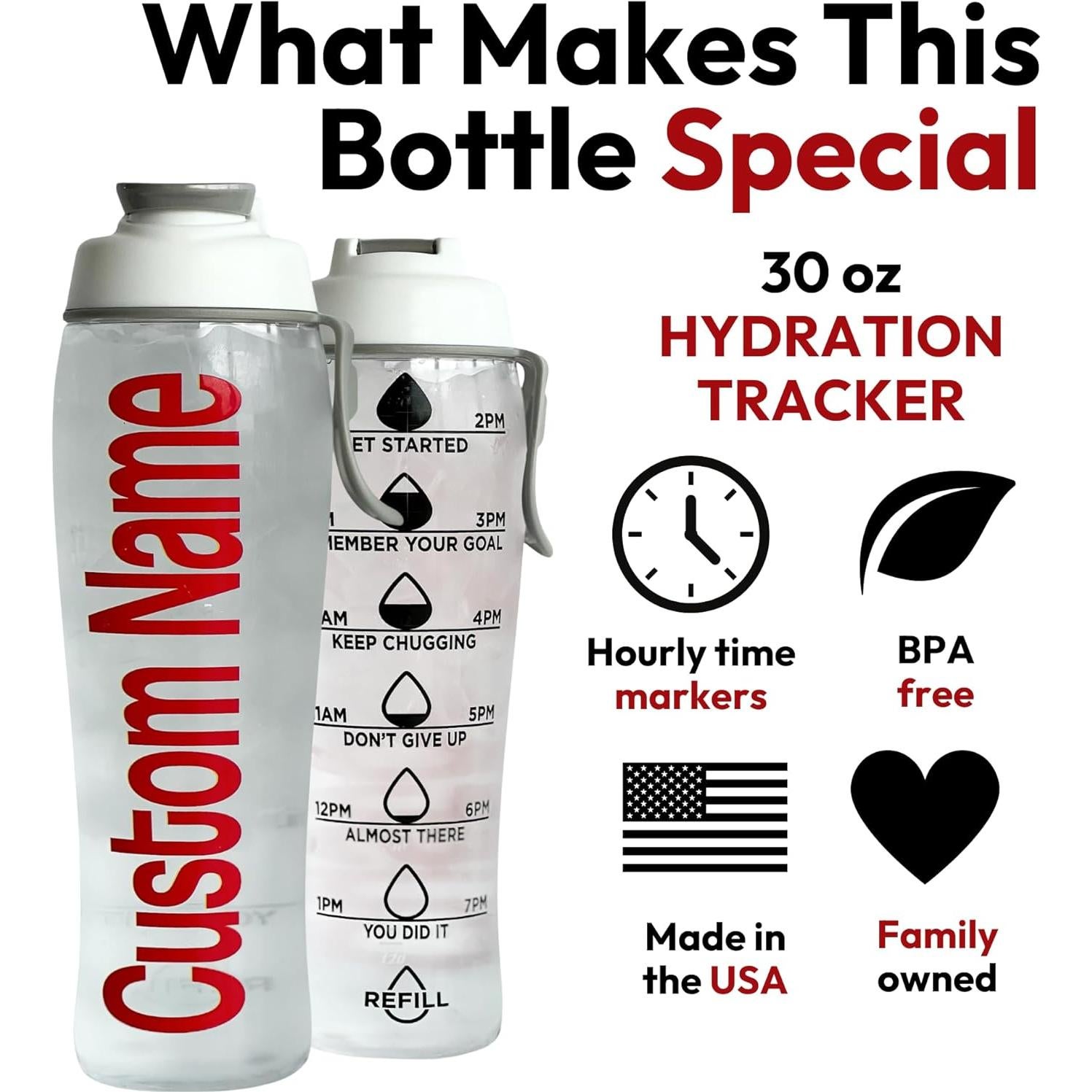 Botella de Agua 50 Strong 30 oz Personalizada BPA Libre