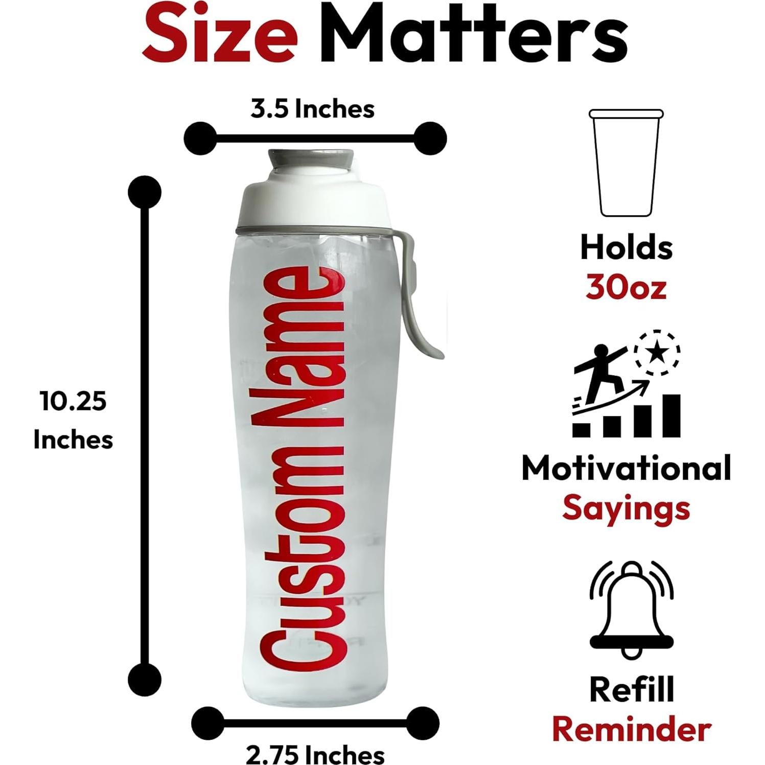 Botella de Agua 50 Strong 30 oz Personalizada BPA Libre