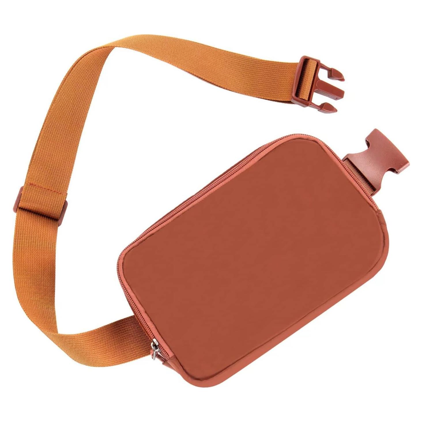 Bolso de Cinturón Fanny Pack Unisex Tlmody-1 Café 20x5x13cm