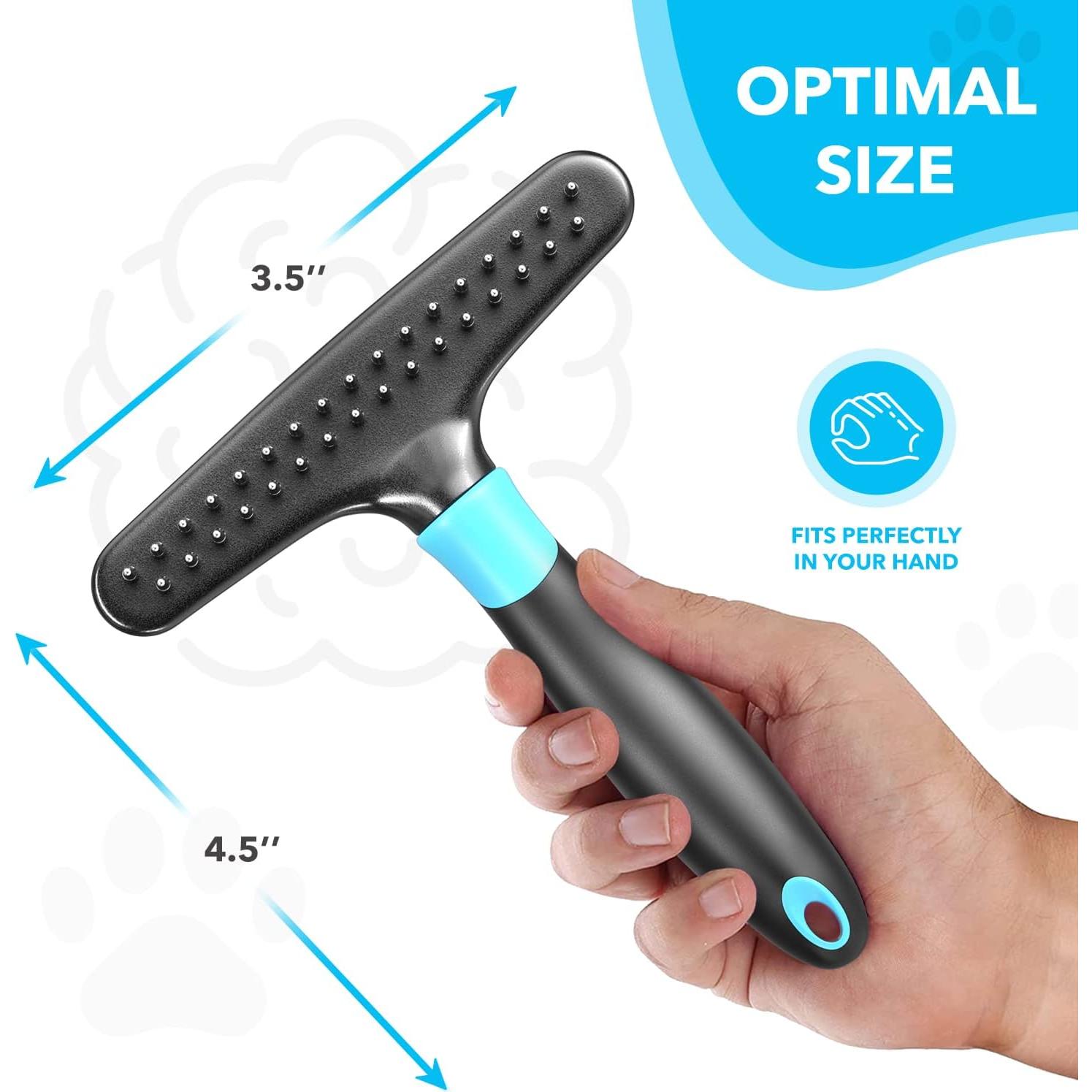 Cepillo Deshedding Nomad Co. para Perros y Gatos - Azul