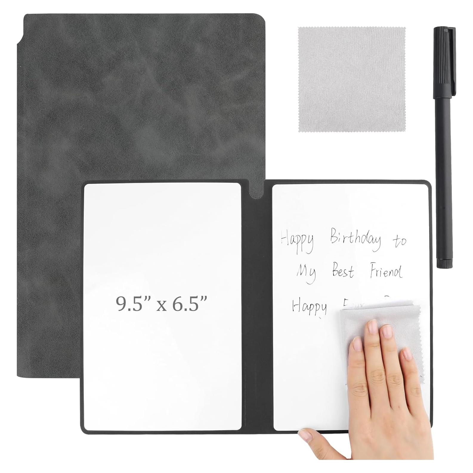 Cuaderno Borrable Reutilizable Sopoloray A5 Negro con Bolígrafo