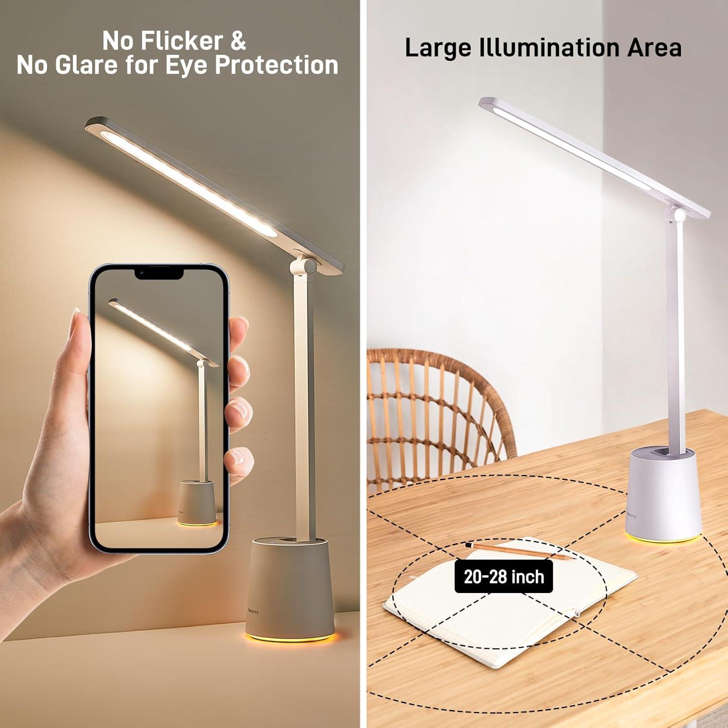 Lámpara de Escritorio LED PAK P103 Regulable 5 Modos Color