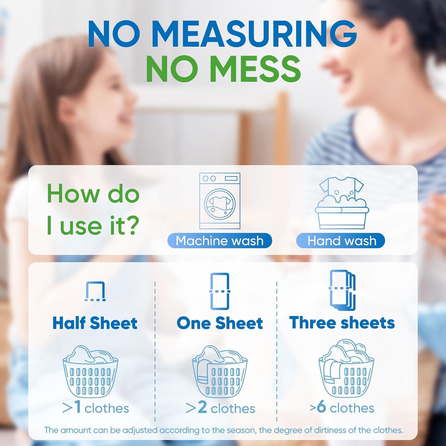 Hojas de Detergente Ecológicas Diesetsr 150 Cuentas Lino