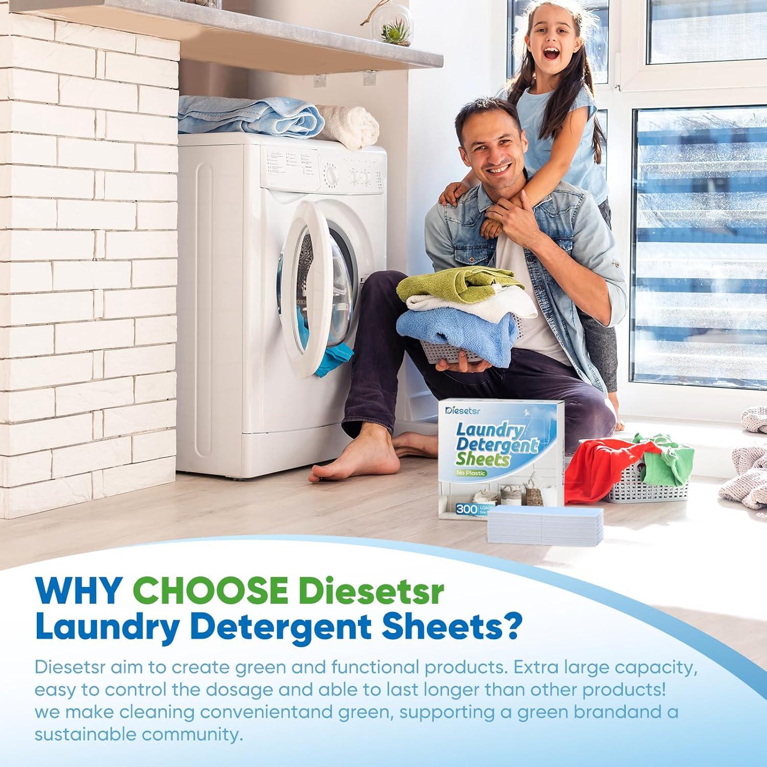 Hojas de Detergente Ecológicas Diesetsr 150 Cuentas Lino